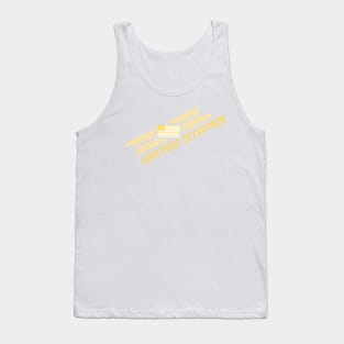 United States Gold Flag Team Shirt Tank Top